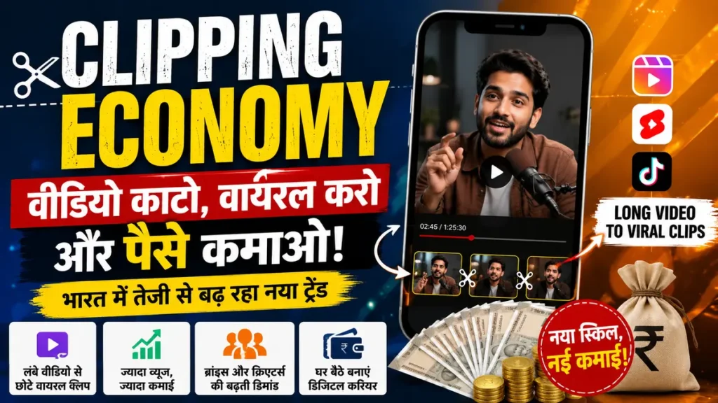 भारत में Clipping Economy के जरिए वायरल वीडियो से कमाई