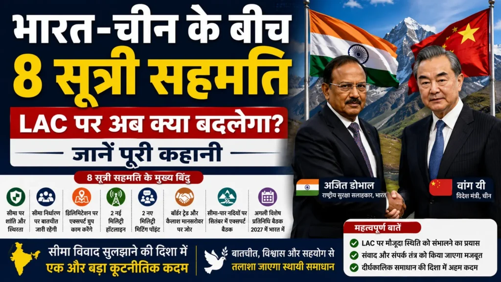 भारत-चीन सीमा वार्ता 2026 में अजित डोभाल और वांग यी की बैठक